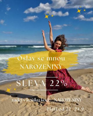 Dneska slavím 🥳🥳 NAROZENINY 🥳🥳 je to příležitost obdarovat sebe, ale i TEBE. 🥰 Tak si užij SLEVU 22% na vše, co najdeš na...